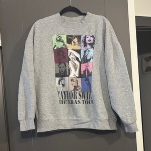 Taylor Swift The Eras Tour Multicolor Graphic Sweater